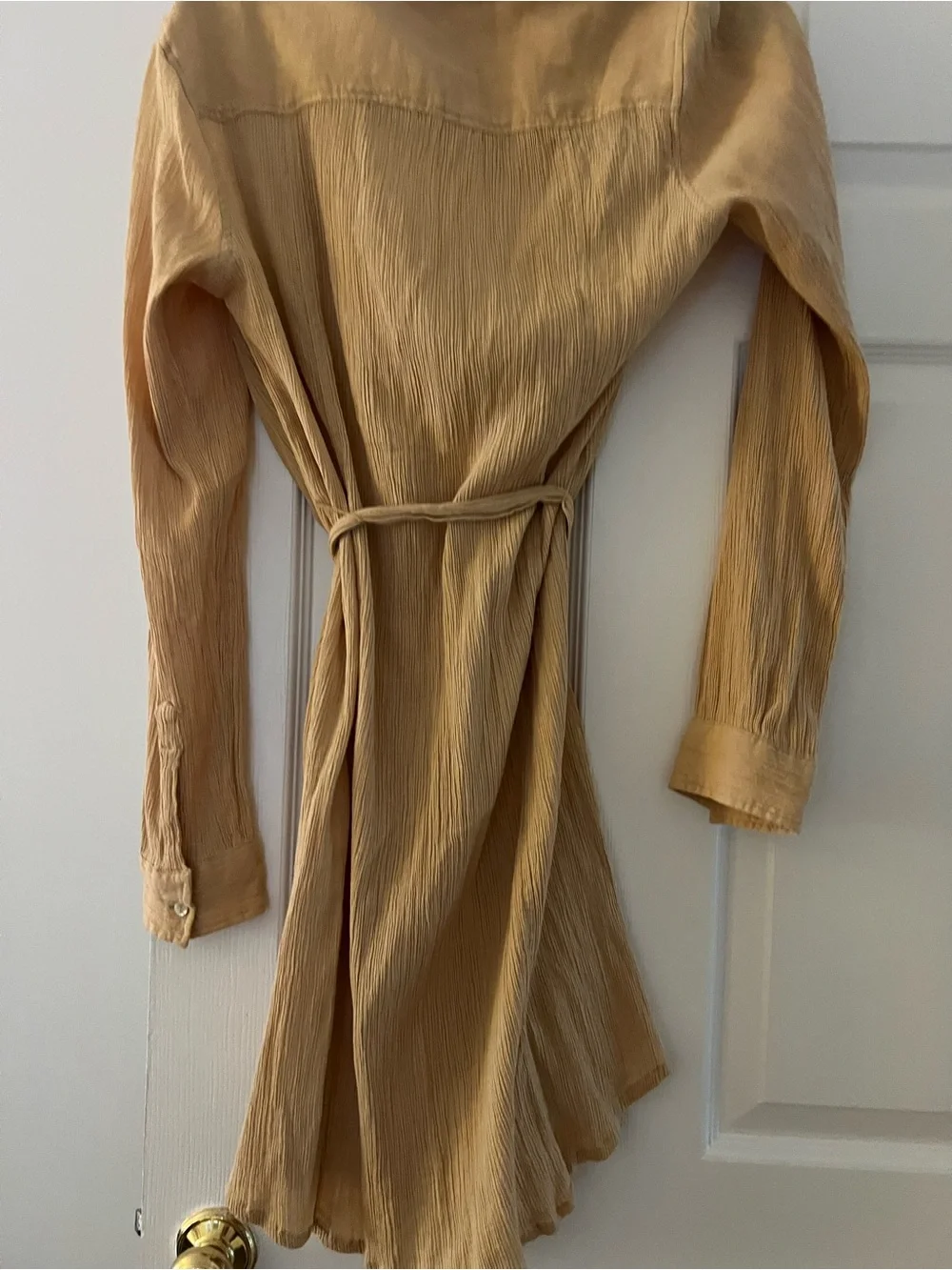 Calypso St. Barth Lightweight Mustard Shirt Coverup